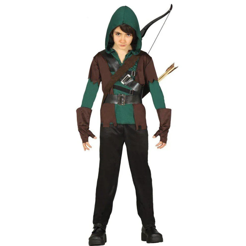 Authentic Kids Robin Hood Archer Costume, Ages 7-9 Years, for Epic Adventures - Gomix Brands Outlet